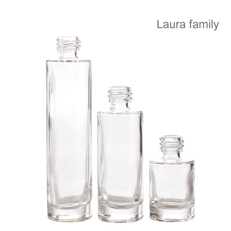 Sklenené fľaše Laura Frosted a Clear 18/415