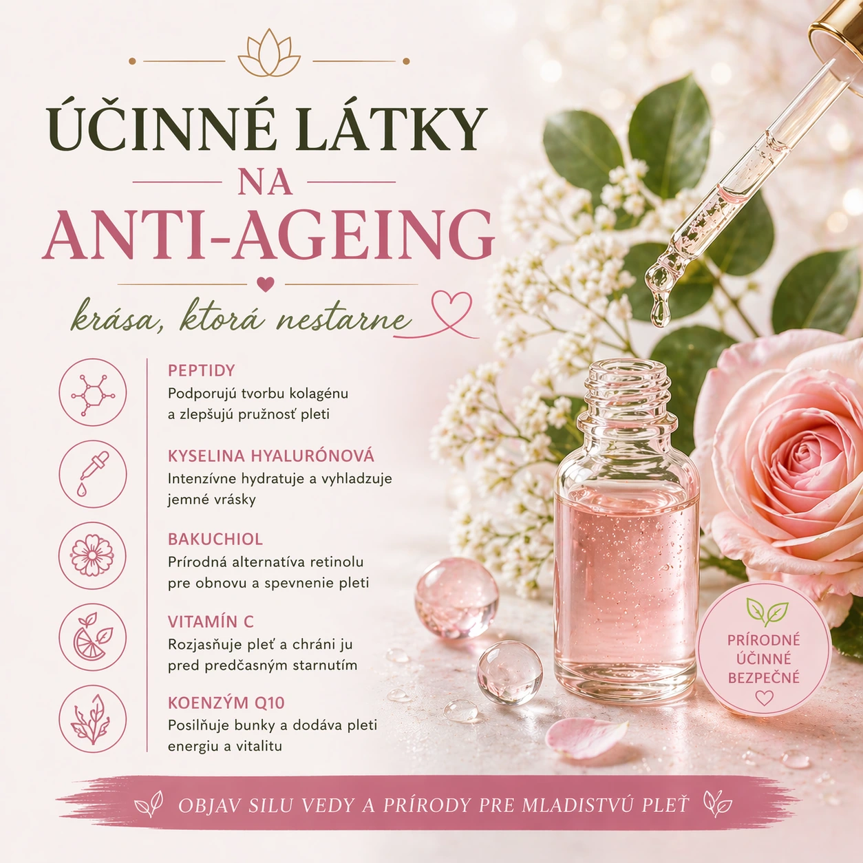 Účinné látky na Anti-ageing
